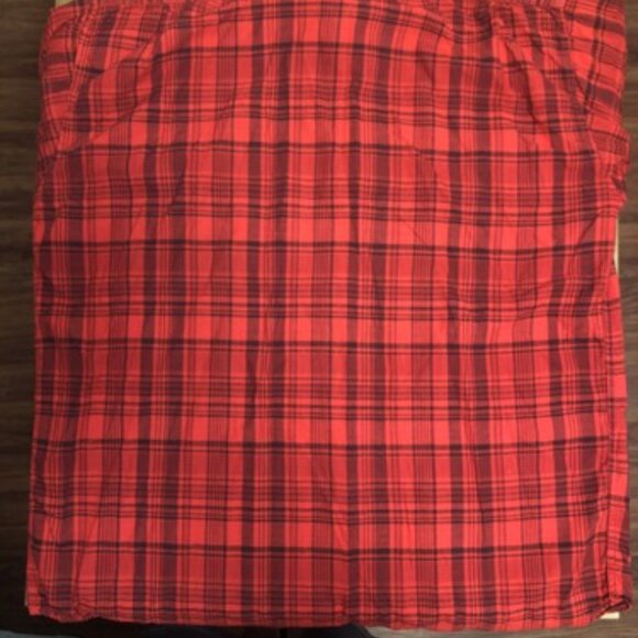 Woolrich Shirt Adult Large Red Black Button Up Shirt Sleeve Mens Flannel - Picture 9 of 9